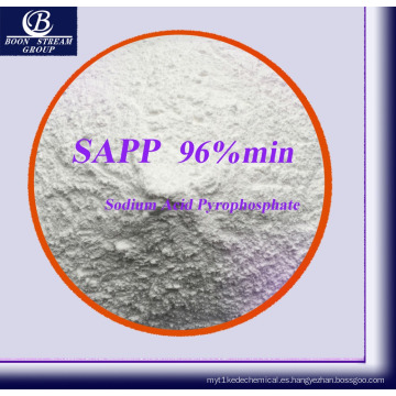 Ácido Sódico Pirofosfato grado alimenticio como emulsionante y agente nutriente